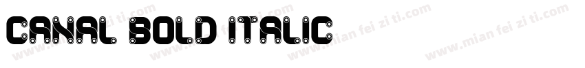 Canal Bold Italic字体转换